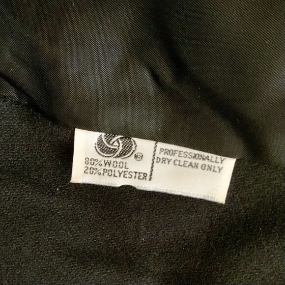 Vintage Evan Picone Womens Wool Blend Blazer Black Sz 6 Union Made USA Career - Picture 12 of 13